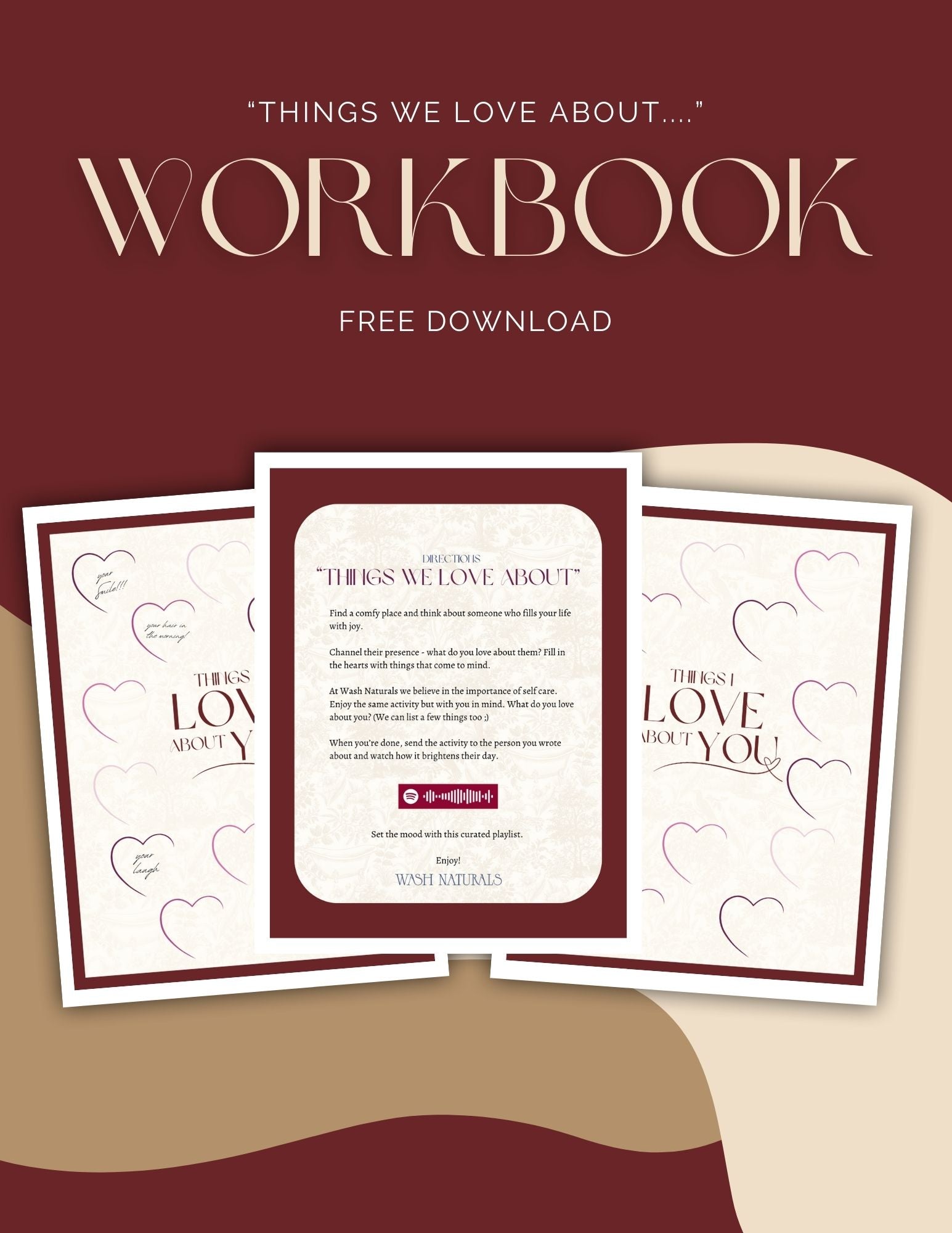 Things We Love About You & Me FREE Downloadable Workbook & Playlist